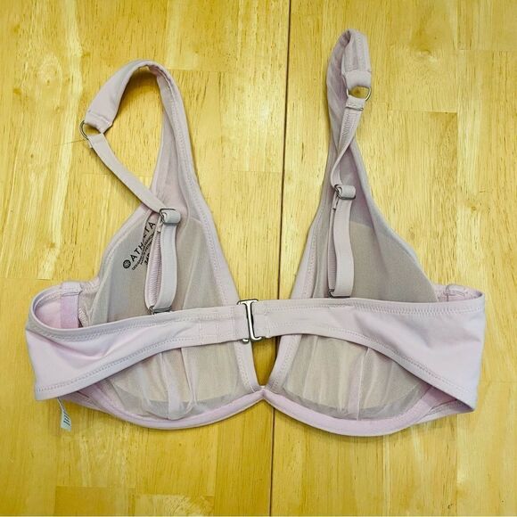 Athleta Lavender Bra Cup Plunge Bikini Top - Picture 2 of 5